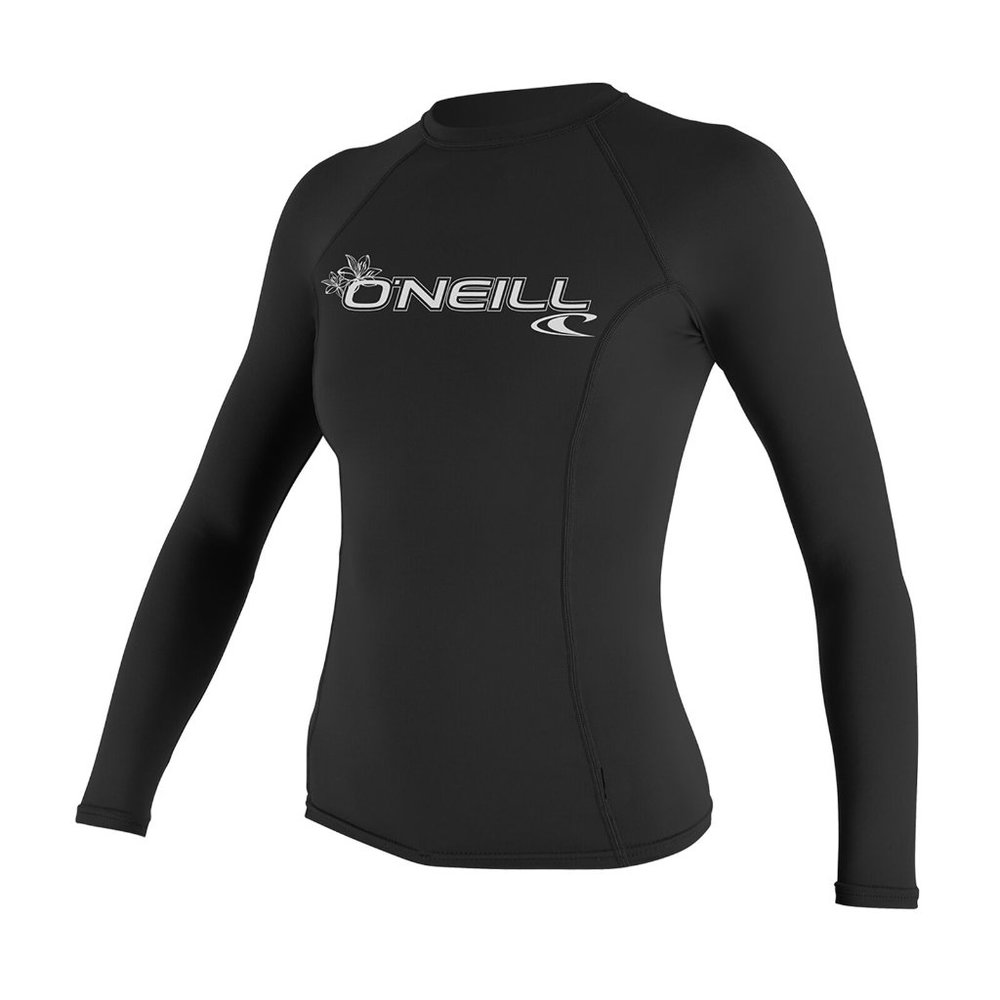O'Neill Women's Long Sleeve Rash Guard  Black - XS